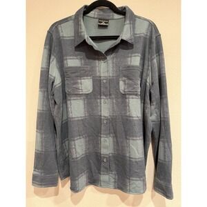 EUC 32 Degrees Women's 4-way Stretch Soft Button-Up Plaid Shirt Size XL